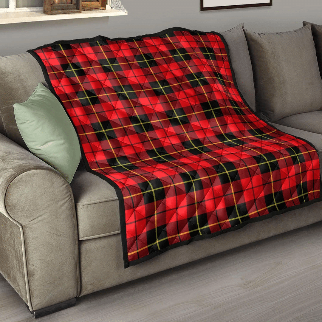 Wallace Hunting - Red Tartan Plaid Quilt