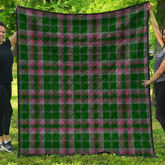 Gray Tartan Plaid Quilt