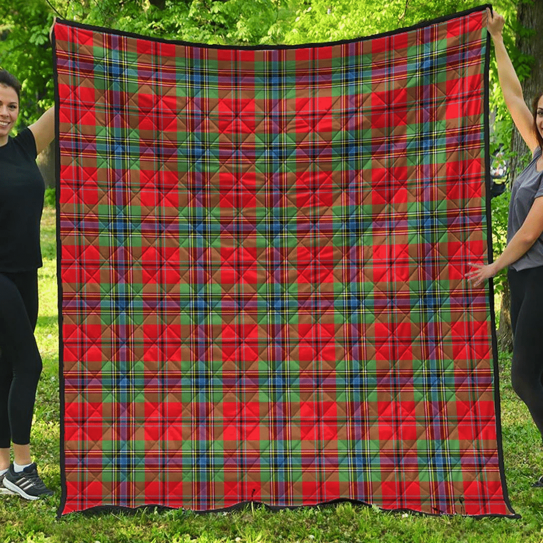 MacLean of Duart Modern Tartan Plaid Quilt