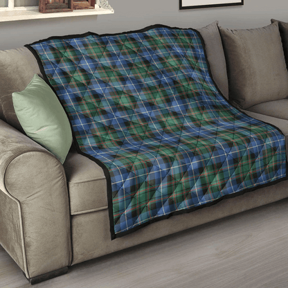 MacRae Hunting Ancient Tartan Plaid Quilt