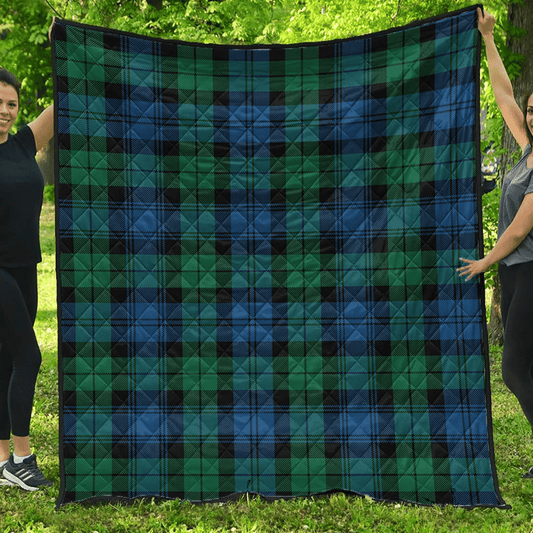 Blackwatch Ancient Tartan Plaid Quilt