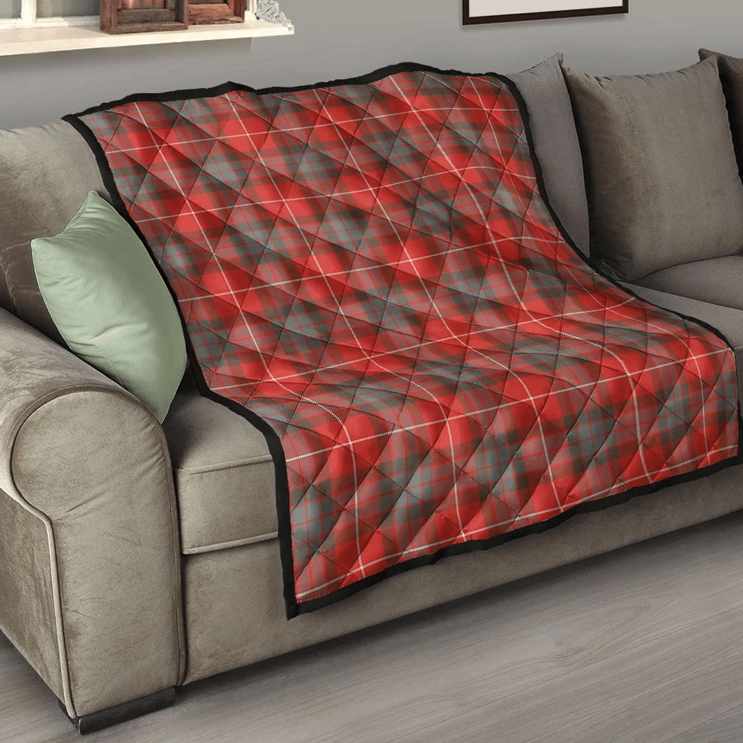 Fraser Weathered Tartan Plaid Quilt