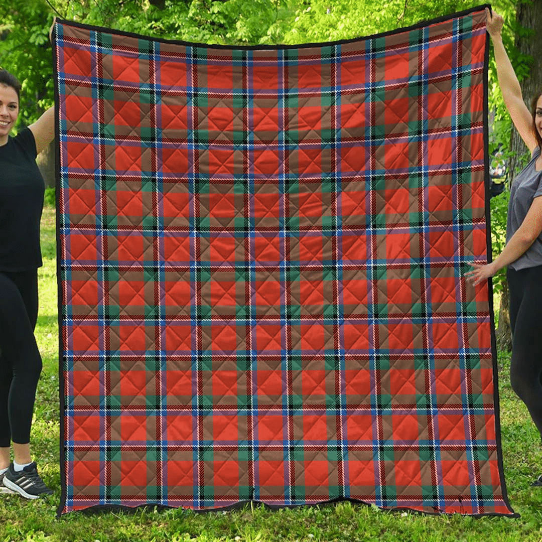 Sinclair Ancient Tartan Plaid Quilt