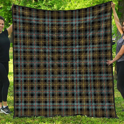 Farquharson Weathered Tartan Plaid Quilt