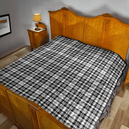 Scott Black & White Modern Tartan Plaid Quilt