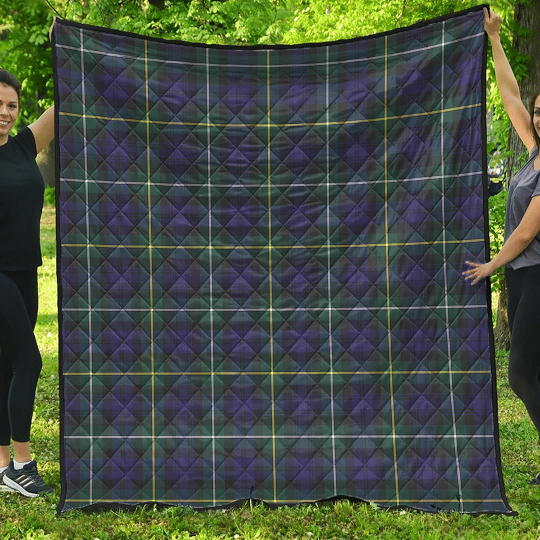 Campbell Argyll Modern Tartan Plaid Quilt