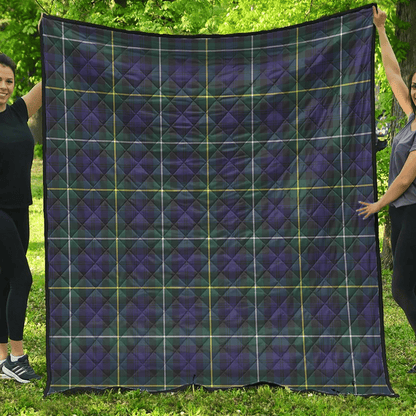 Campbell Argyll Modern Tartan Plaid Quilt