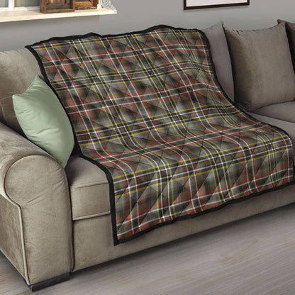 SCOTT GREEN WEATHERED Tartan Plaid Quilt