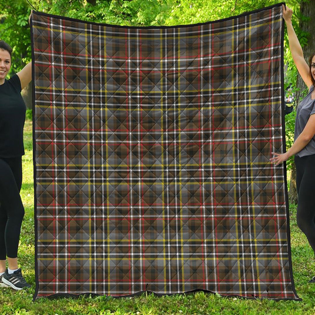 SCOTT GREEN WEATHERED Tartan Plaid Quilt