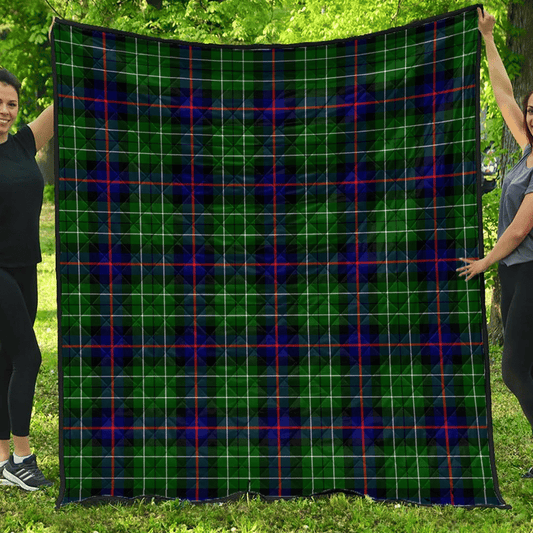 Leslie Hunting Ancient Tartan Plaid Quilt