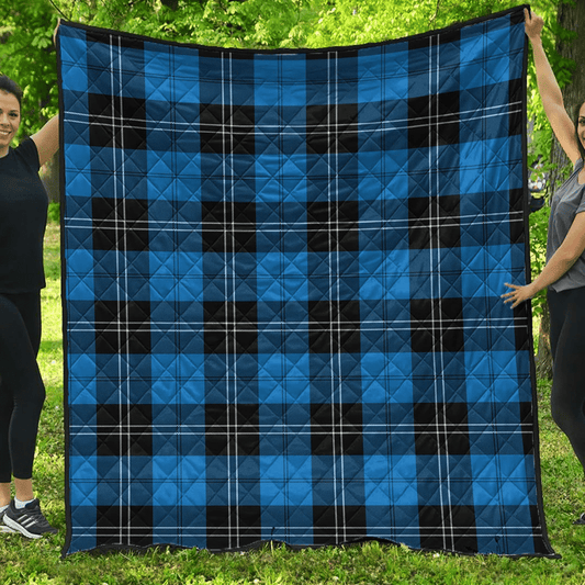 Ramsay Blue Ancient Tartan Plaid Quilt