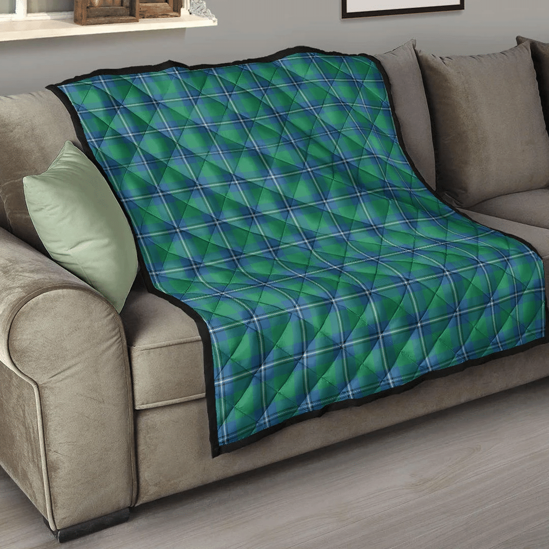 Irvine Ancient Tartan Plaid Quilt