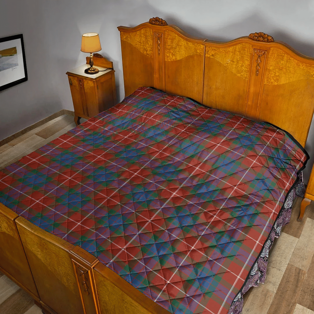 Fraser Ancient Tartan Plaid Quilt