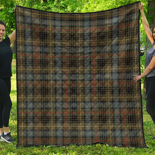 Stewart Hunting Weathered Tartan Plaid Quilt