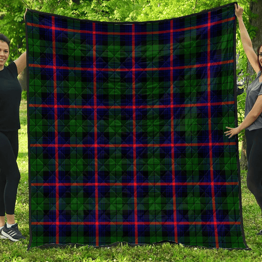 Urquhart Modern Tartan Plaid Quilt