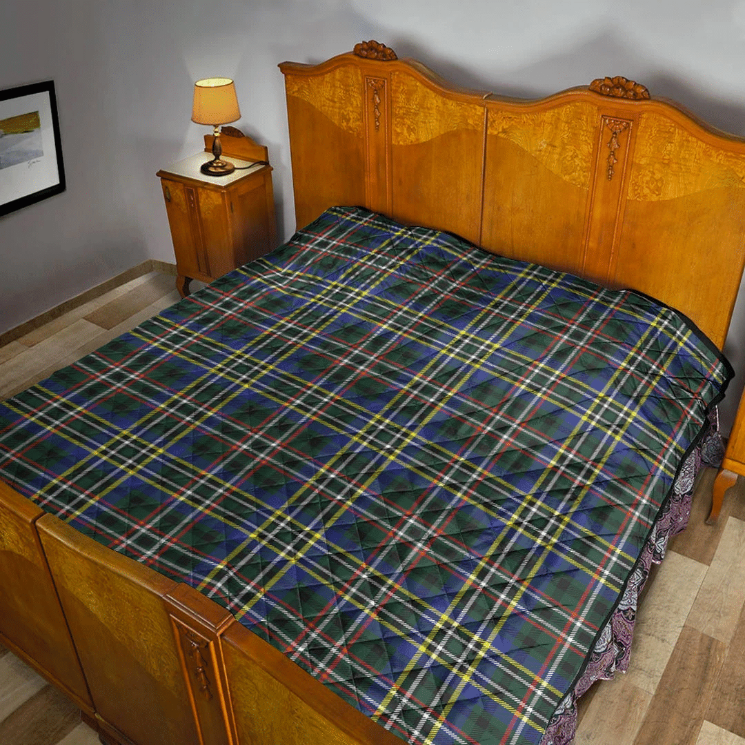 SCOTT GREEN MODERN Tartan Plaid Quilt