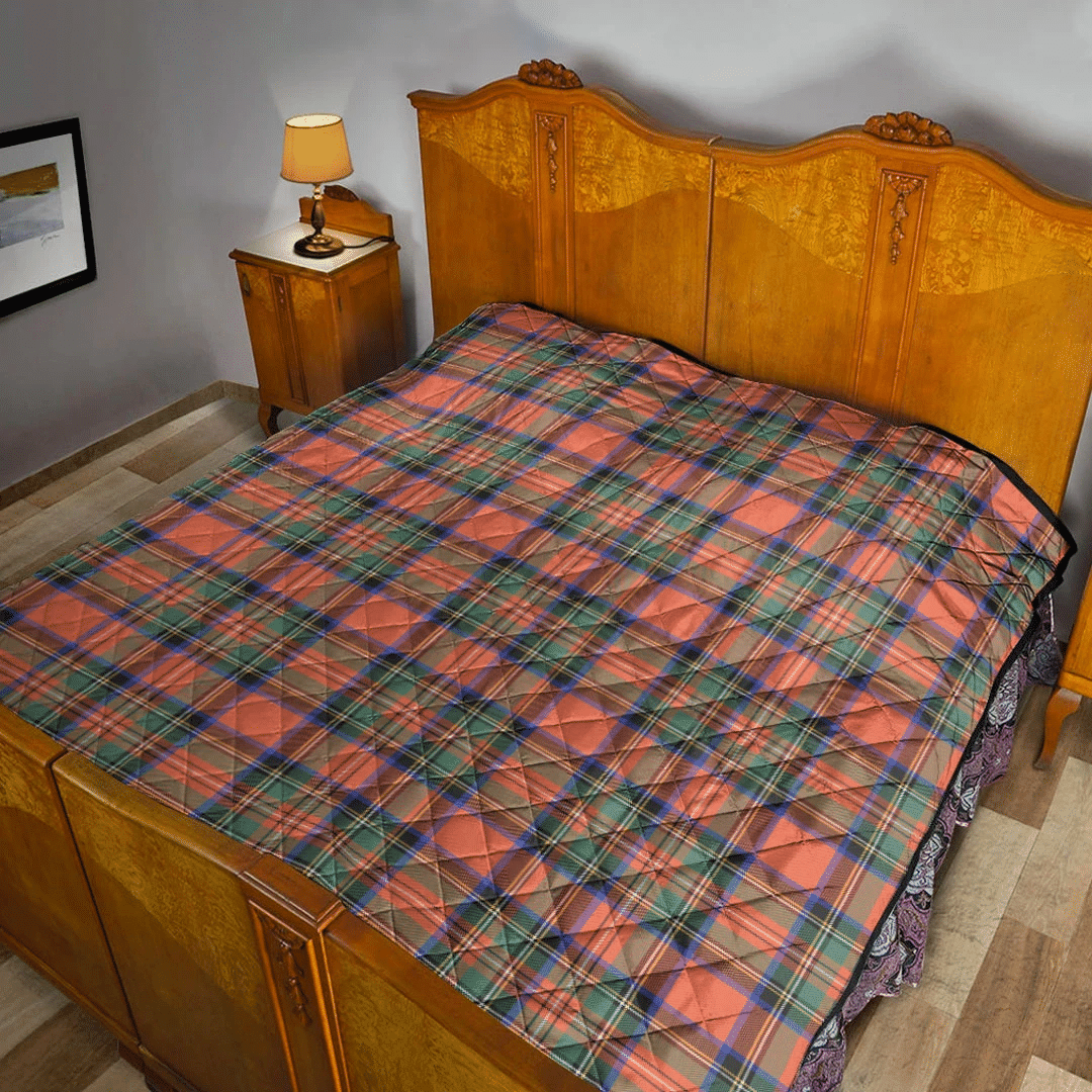 Stewart Royal Ancient Tartan Plaid Quilt