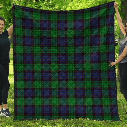 Stewart Old Modern Tartan Plaid Quilt