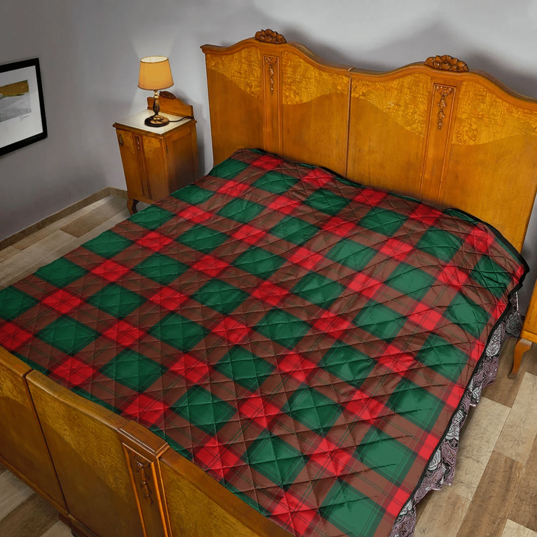 Stewart Atholl Modern Tartan Plaid Quilt