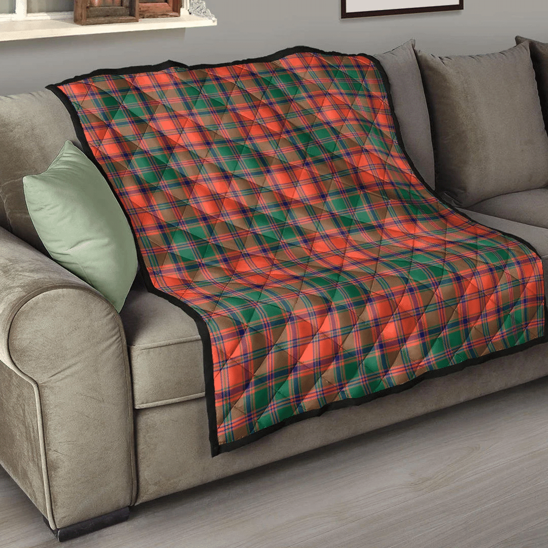 Stewart of Appin Ancient Tartan Plaid Quilt