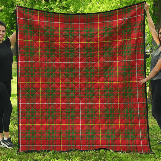 Bruce Modern Tartan Plaid Quilt