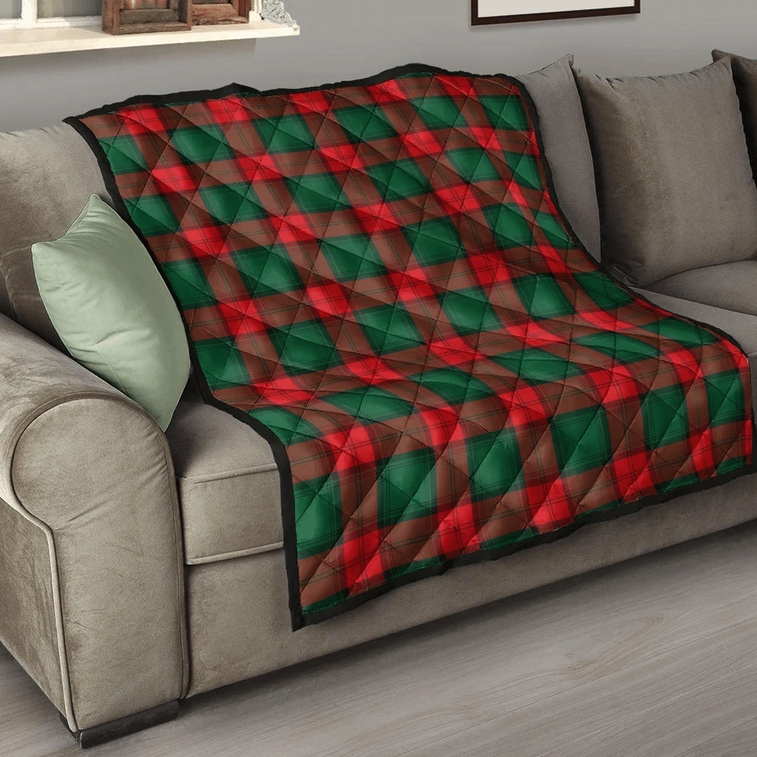 Stewart Atholl Modern Tartan Plaid Quilt