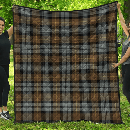 Gordon Weathered Tartan Plaid Quilt