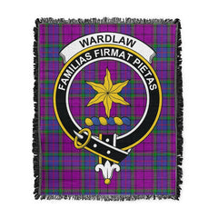 Scottish Tartan Wardlaw Modern Clan Woven Blanket Crest Style