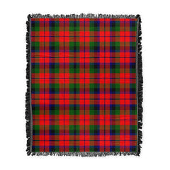 Scottish Tartan MacNaughton Modern Clan Woven Blanket Plaid Style