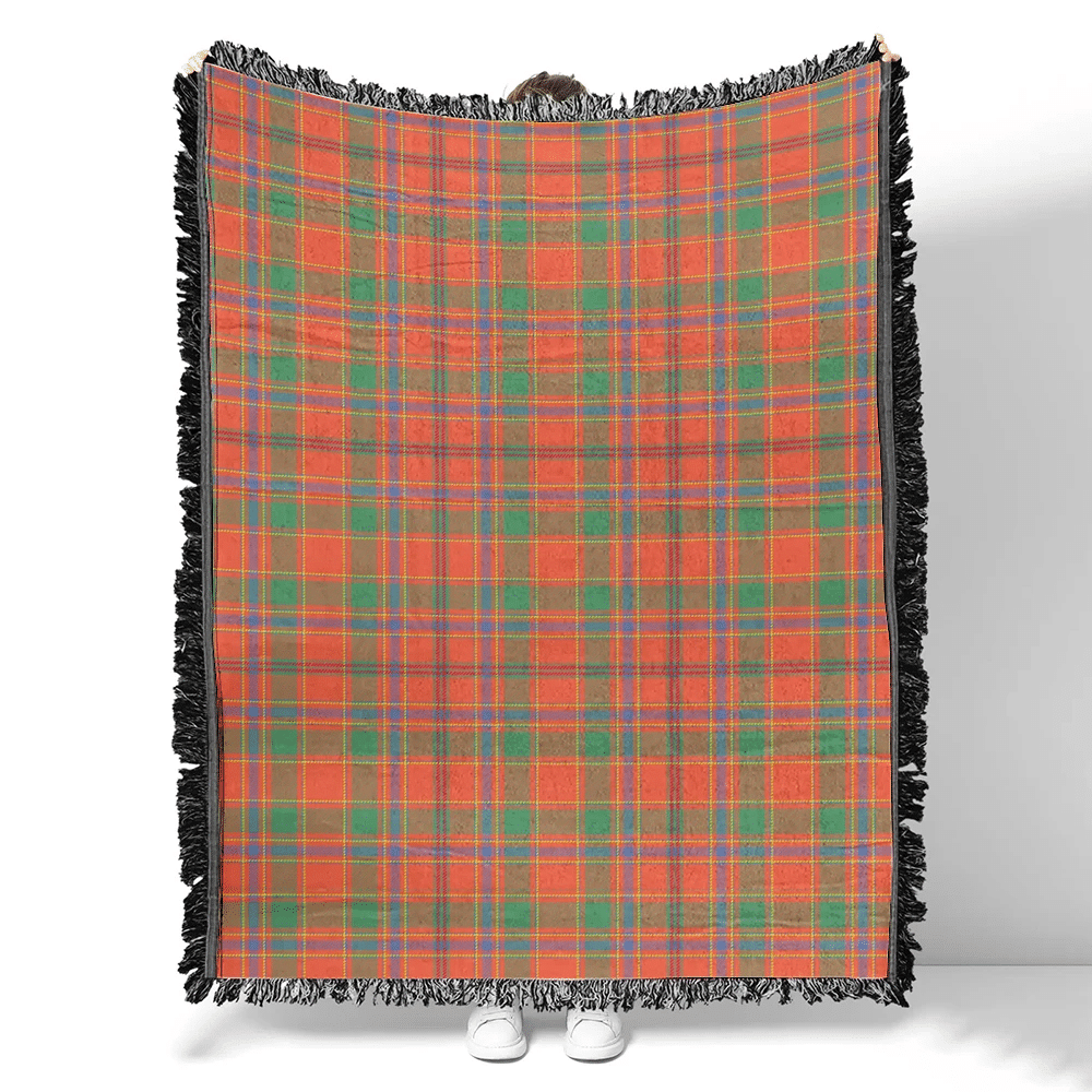 Scottish Tartan Munro Ancient Clan Woven Blanket Plaid Style