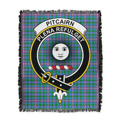 Scottish Tartan Pitcairn Hunting Clan Woven Blanket Crest Style