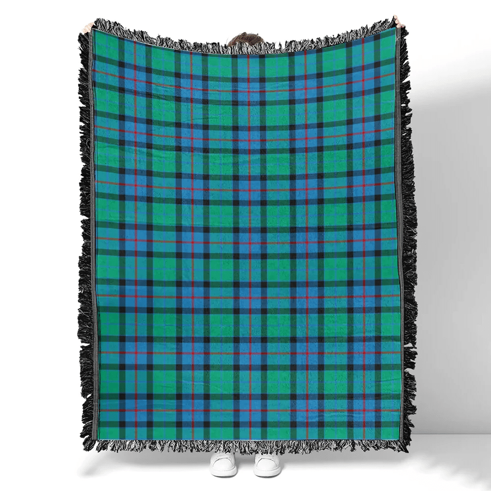 Scottish Tartan Flower Of Scotland Clan Woven Blanket Plaid Style