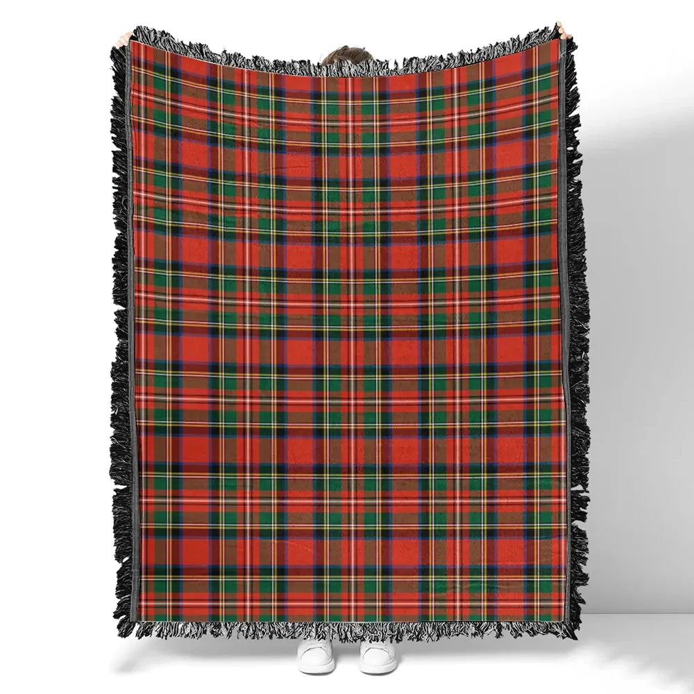 Scottish Tartan Stewart Royal Modern Clan Woven Blanket Plaid Style