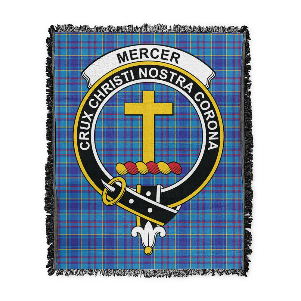 Scottish Tartan Mercer Modern Clan Woven Blanket Crest Style