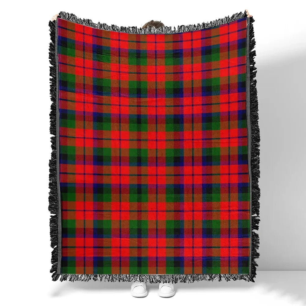 Scottish Tartan MacNaughton Modern Clan Woven Blanket Plaid Style