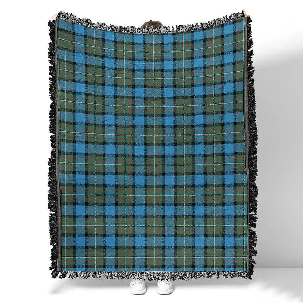 Scottish Tartan Fergusson Ancient Clan Woven Blanket Plaid Style