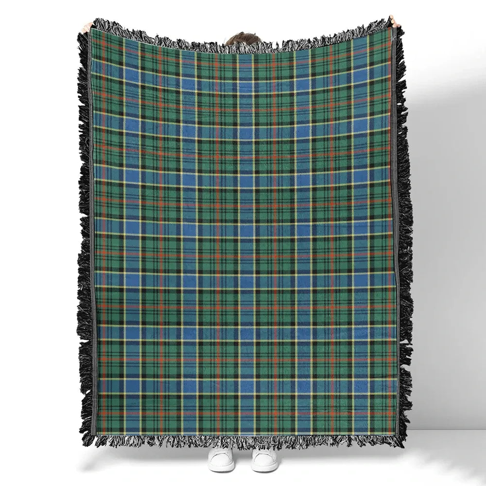 Scottish Tartan Ogilvie Hunting Ancient Clan Woven Blanket Plaid Style