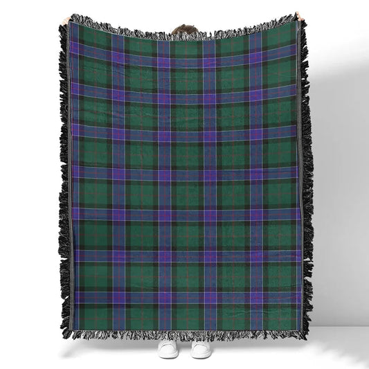 Scottish Tartan Sinclair Hunting Modern Clan Woven Blanket Plaid Style