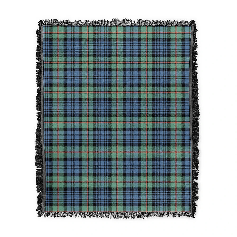 Scottish Tartan MacKinlay Ancient Clan Woven Blanket Plaid Style