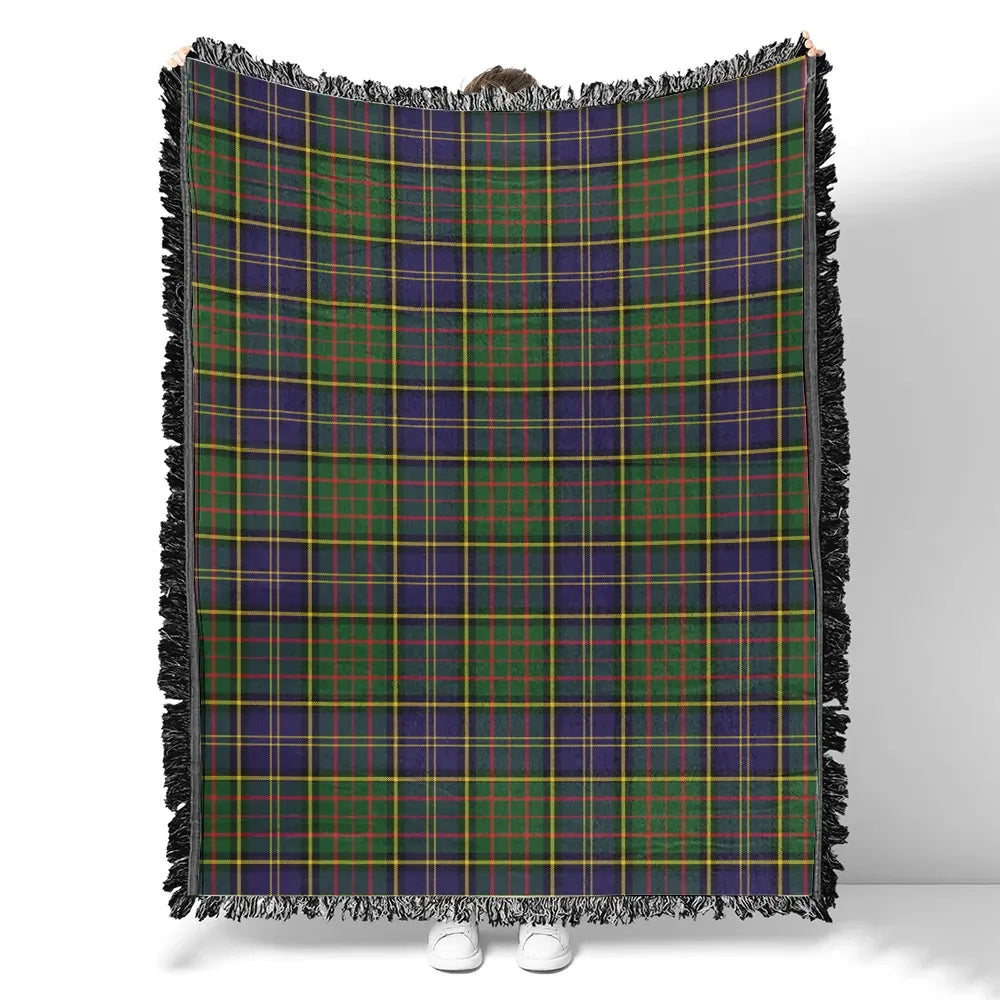 Scottish Tartan MacMillan Hunting Modern Clan Woven Blanket Plaid Style