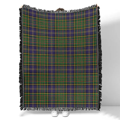 Scottish Tartan MacMillan Hunting Modern Clan Woven Blanket Plaid Style