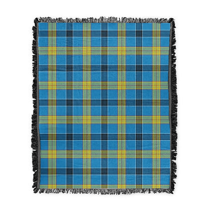 Scottish Tartan Laing Clan Woven Blanket Plaid Style