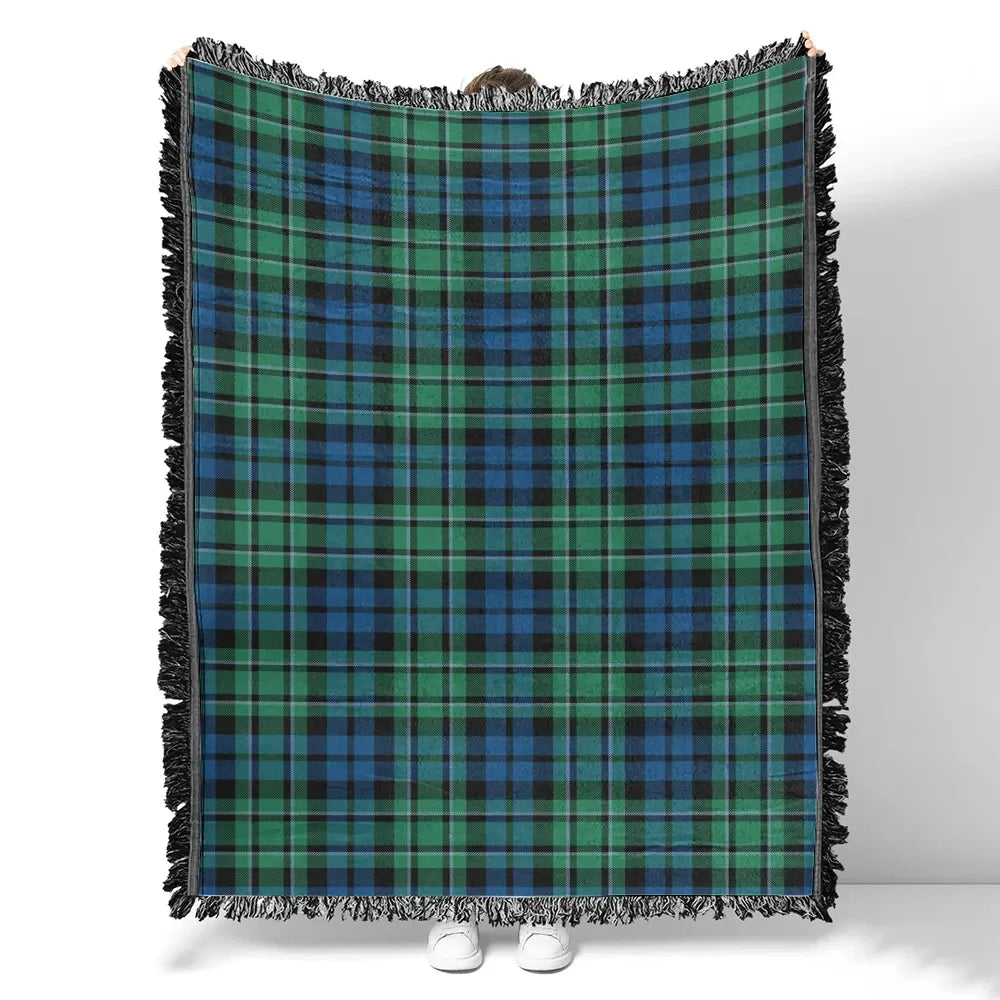Scottish Tartan MacCallum Ancient Clan Woven Blanket Plaid Style