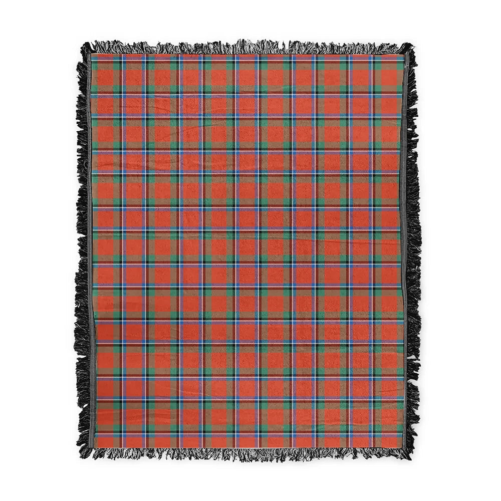 Scottish Tartan Sinclair Ancient Clan Woven Blanket Plaid Style