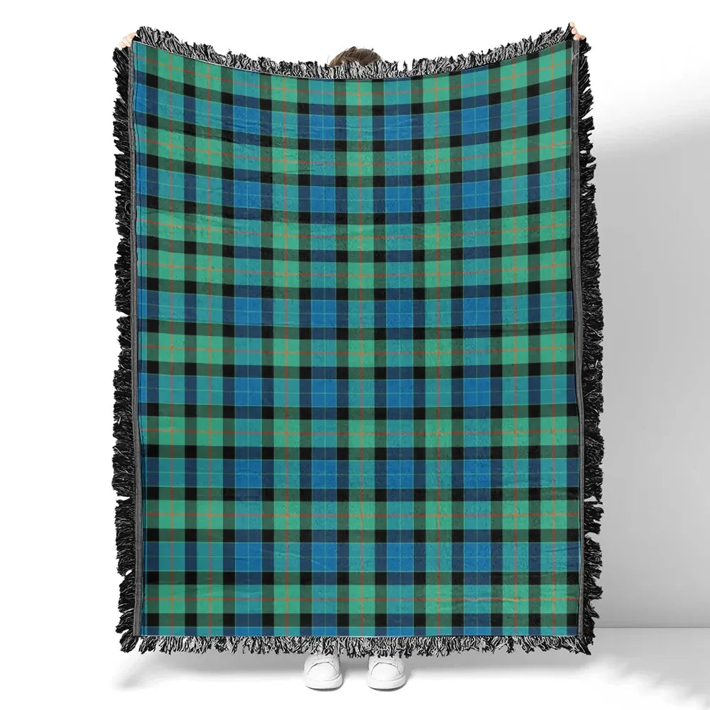 Scottish Tartan Gunn Ancient Clan Woven Blanket Plaid Style