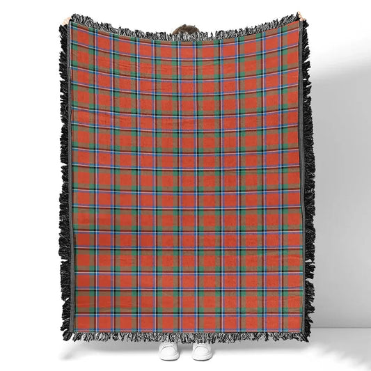 Scottish Tartan Sinclair Ancient Clan Woven Blanket Plaid Style