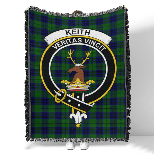 Scottish Tartan Keith Modern Clan Woven Blanket Crest Style