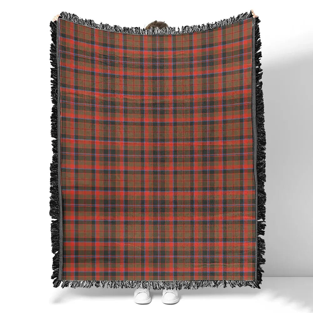 Scottish Tartan Cumming Hunting Weathered Clan Woven Blanket Plaid Style