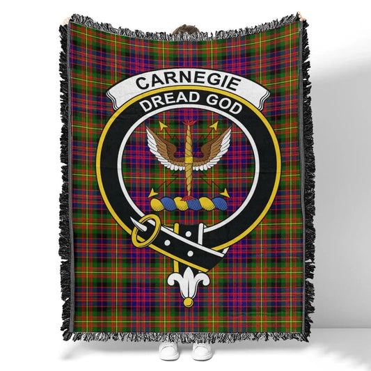 Scottish Tartan Carnegie Modern Clan Woven Blanket Crest Style