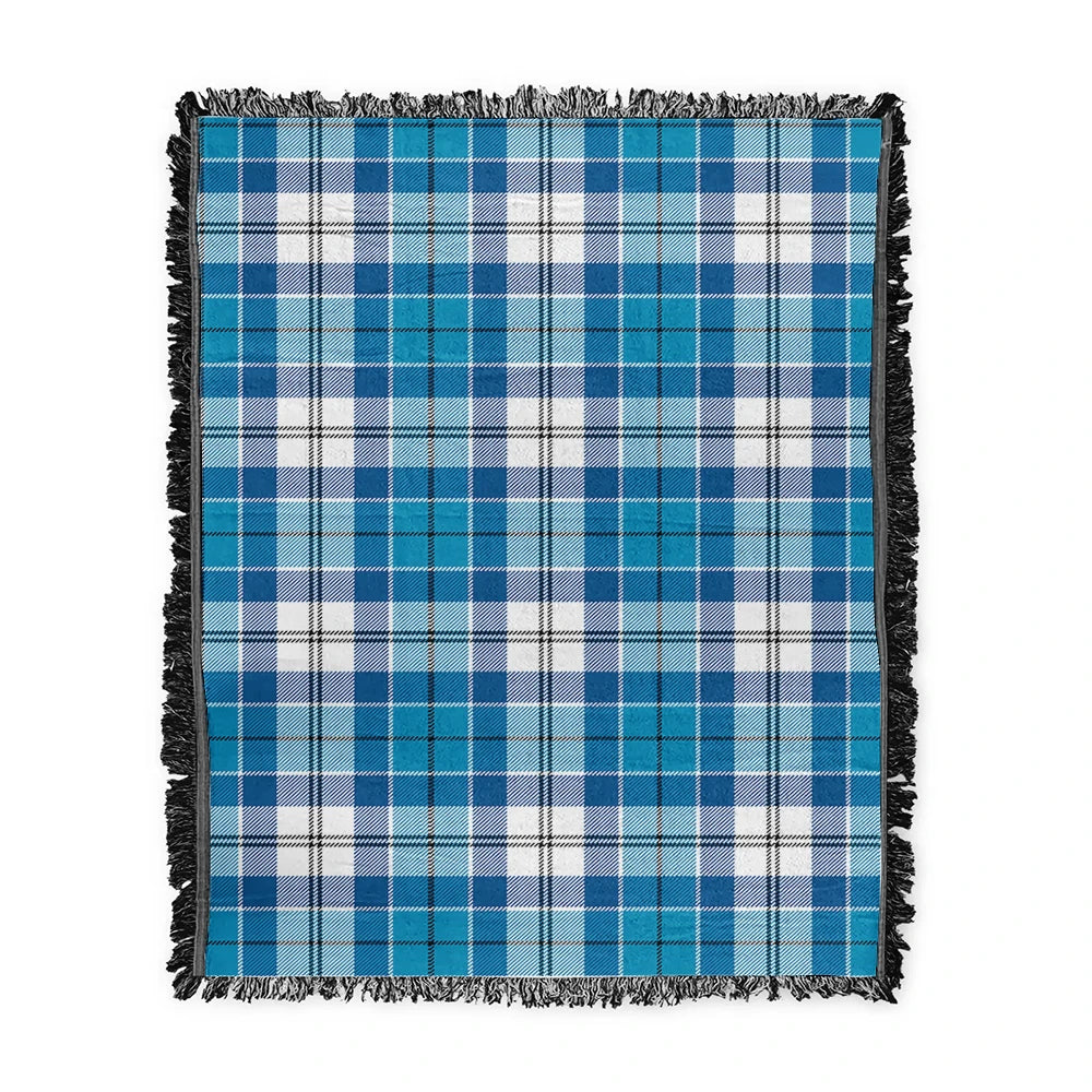 Scottish Tartan Roberton Clan Woven Blanket Plaid Style